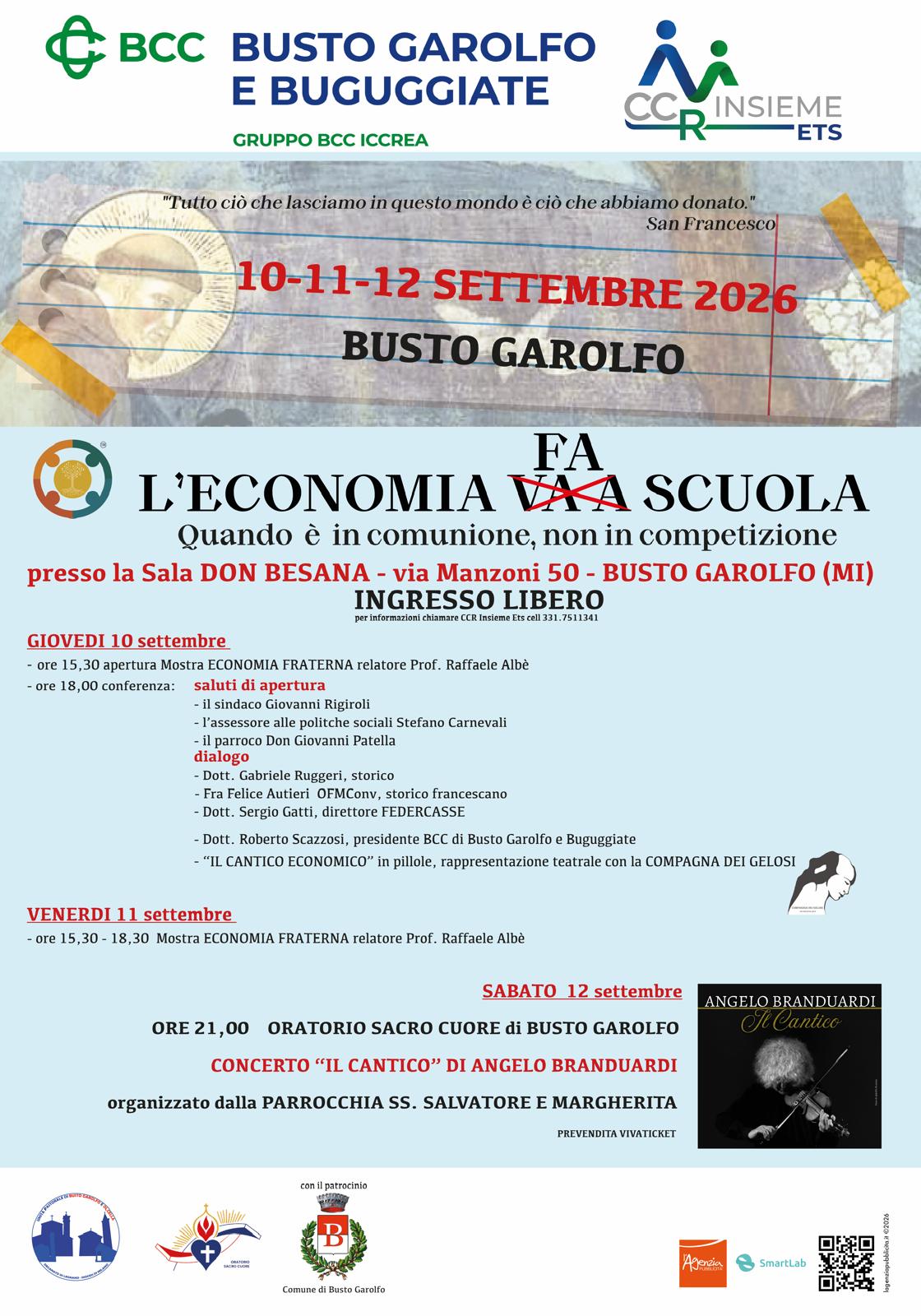 L’economia fa scuola quando è in comunione, non in competizione.